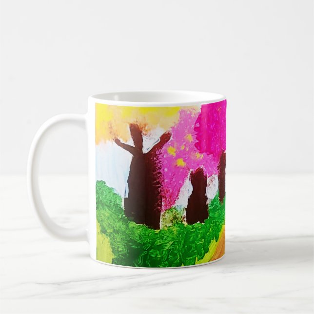 Mug Musique d'arbre couleur bonbon (Gauche)