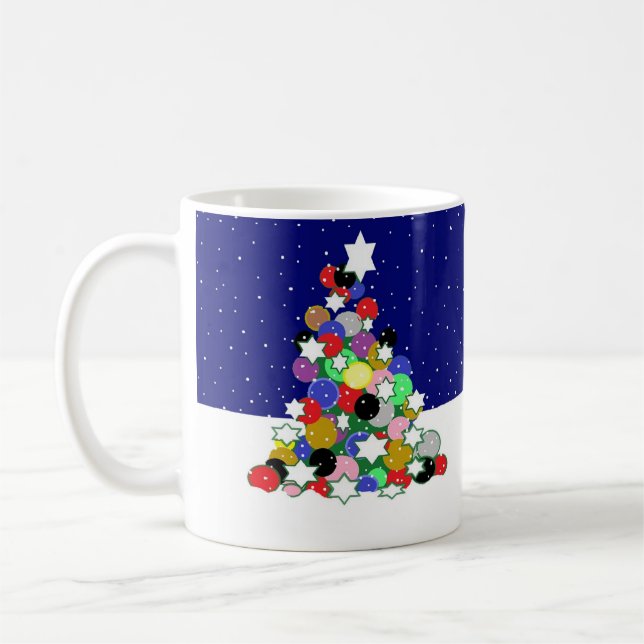 Mug Musique d'arbre de Noël (Gauche)