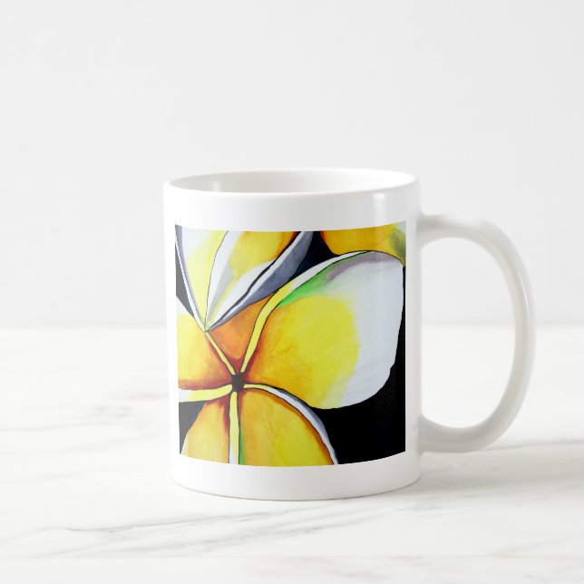 Mug Musique d'art floral Frangipani (Droite)