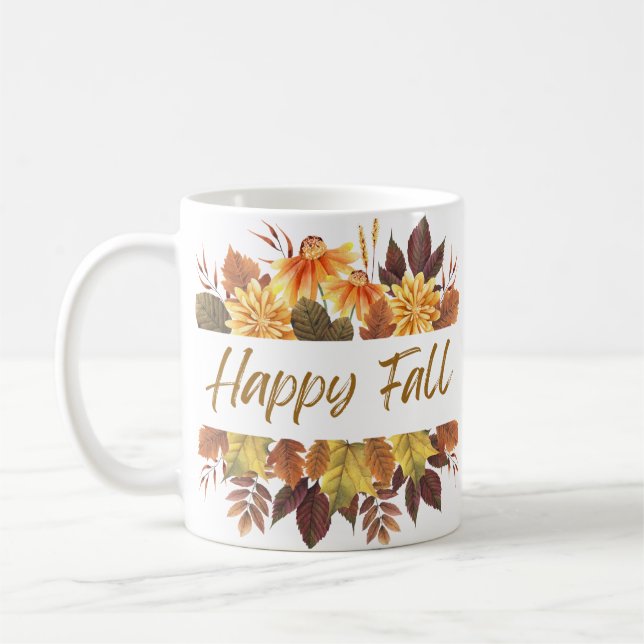Mug Musique de café d'automne (Gauche)