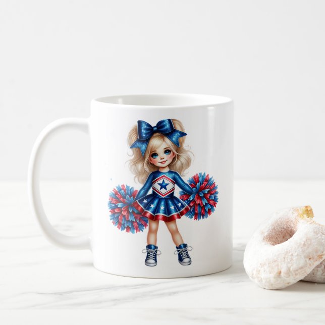 Mug Musique de café pom-pom girl (Avec donut)