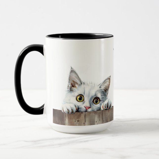 Mug Musique de chat Angora turque (Gauche)
