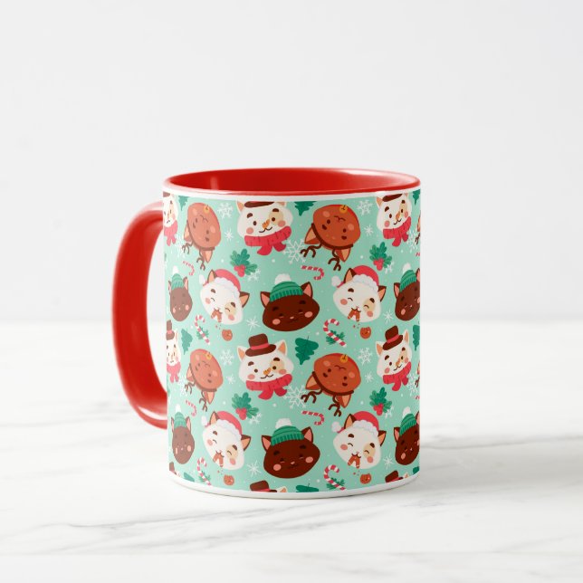 Mug Musique de chats d'hiver (Devant gauche)