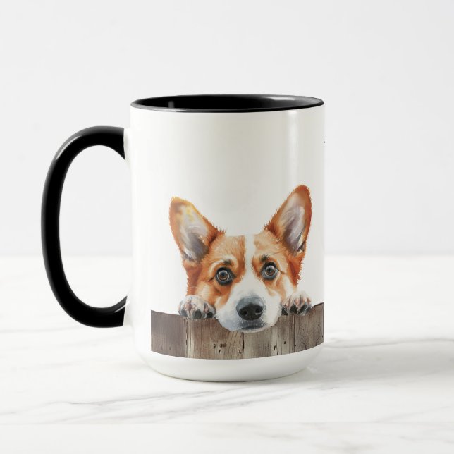 Mug Musique de Chien de Corgi (Gauche)