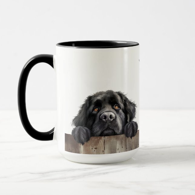 Mug Musique de chien de Terre-Neuve (Gauche)
