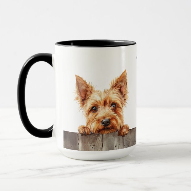 Mug Musique de chien de Terrier australien (Gauche)