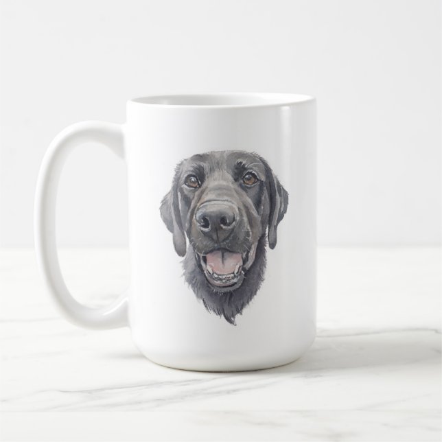 Mug Musique de chien du Black Lab | 15 oz (Gauche)