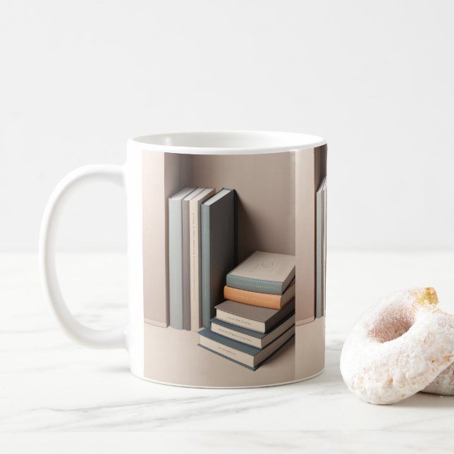 Mug Musique de conception de livres élégants 3D (Avec donut)