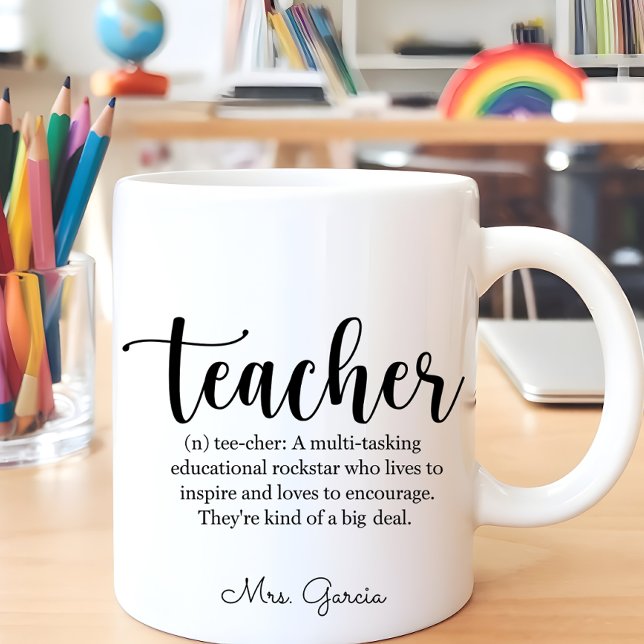 Mug Musique de définition de l'enseignant (Créateur téléchargé)