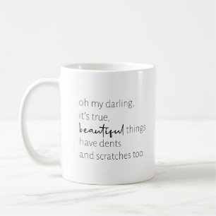 Mug Musique de devis   Noir et blanc