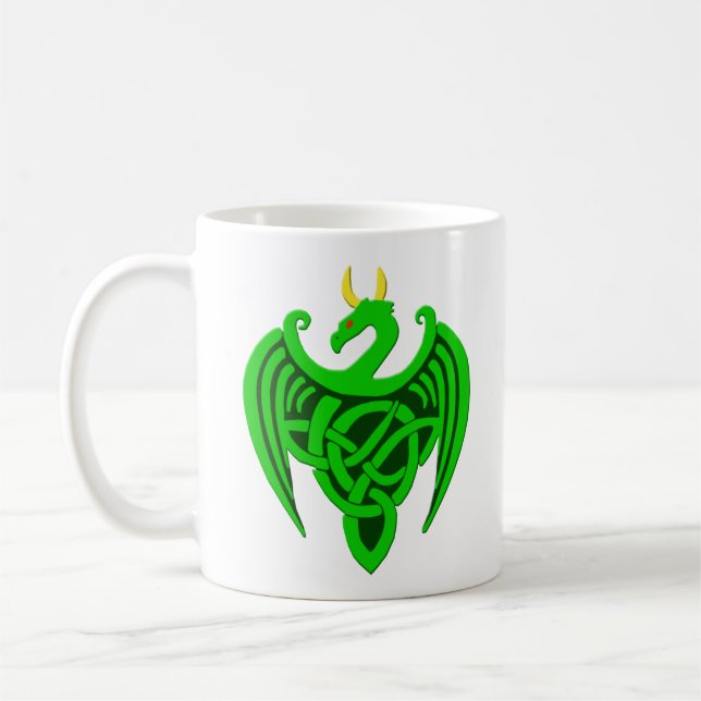 Mug Musique de dragon céleste vert (Gauche)