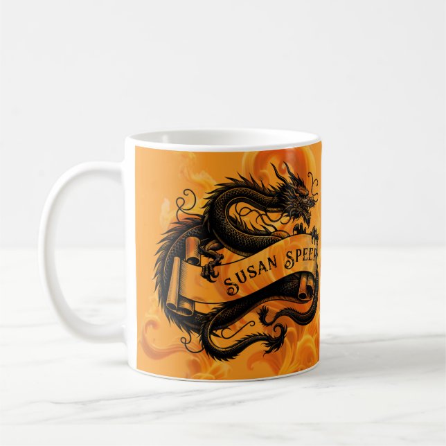 Mug Musique de dragon de feu (Gauche)