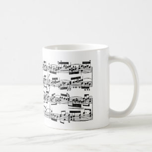 Mug Musique de feuille par Bach