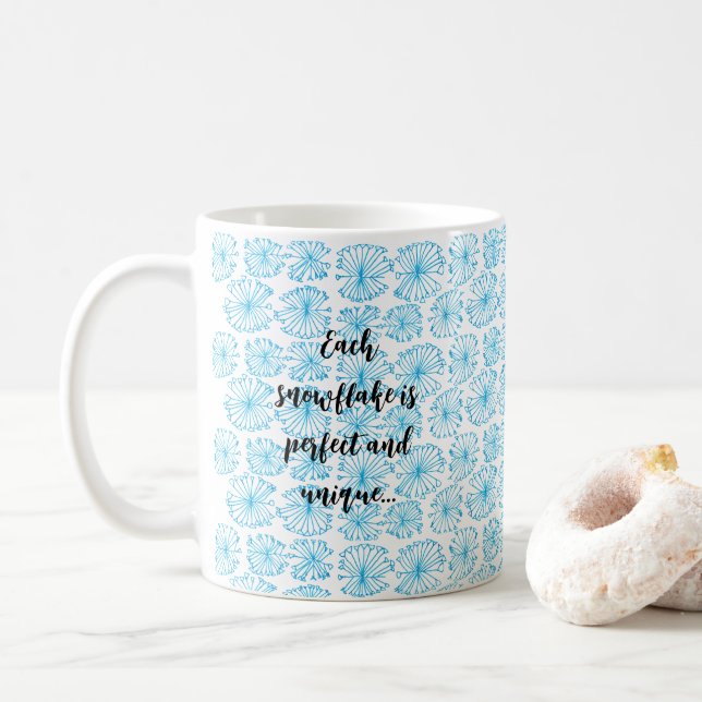 Mug Musique de flocon de neige (Avec donut)