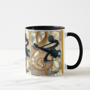 Mug Musique de guitare Abstraite