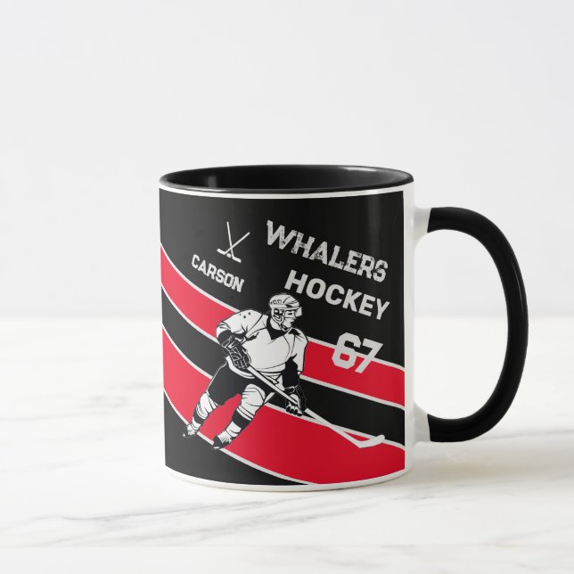 Mug Musique de hockey personnalisée (Droite)