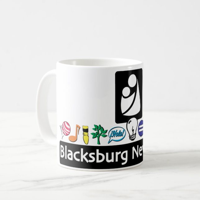 Mug Musique de la nouvelle école de Blacksburg (Devant gauche)