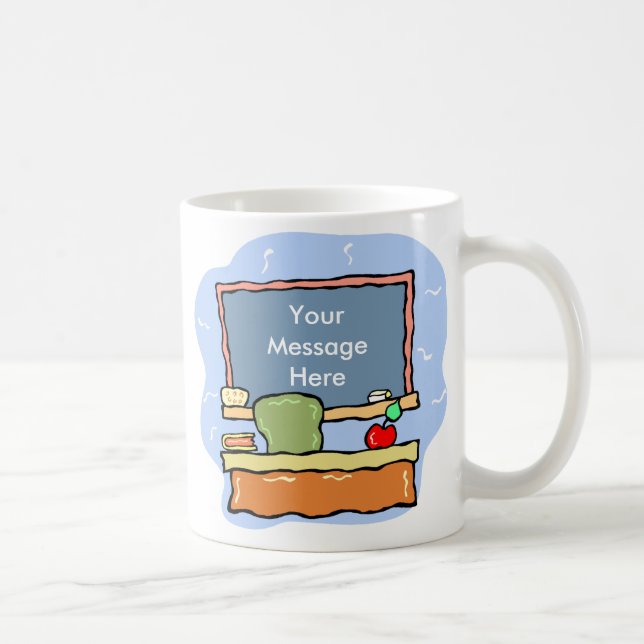 Mug Musique de l'enseignant de message personnalisé (Droite)