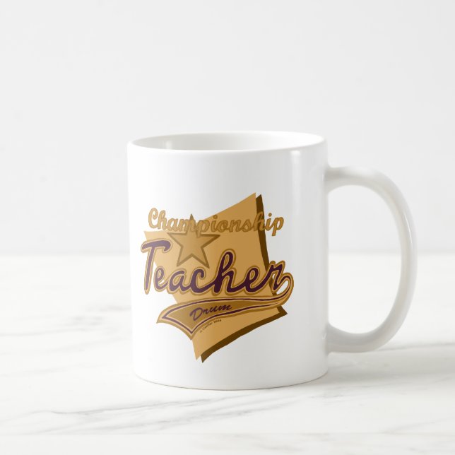 Mug Musique de l'enseignant du tambour Champion (Droite)