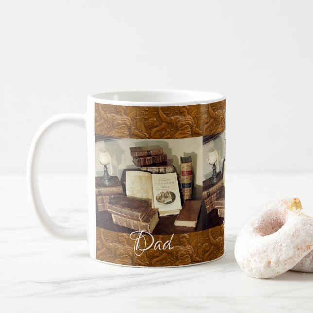 Mug Musique de livres d'histoire (Avec donut)
