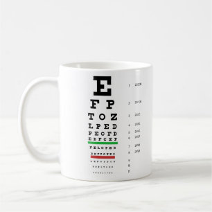 Mug Musique de l'oeil de Snellen