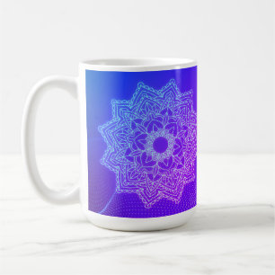 Mug Musique de mandala bleu d'Indigo