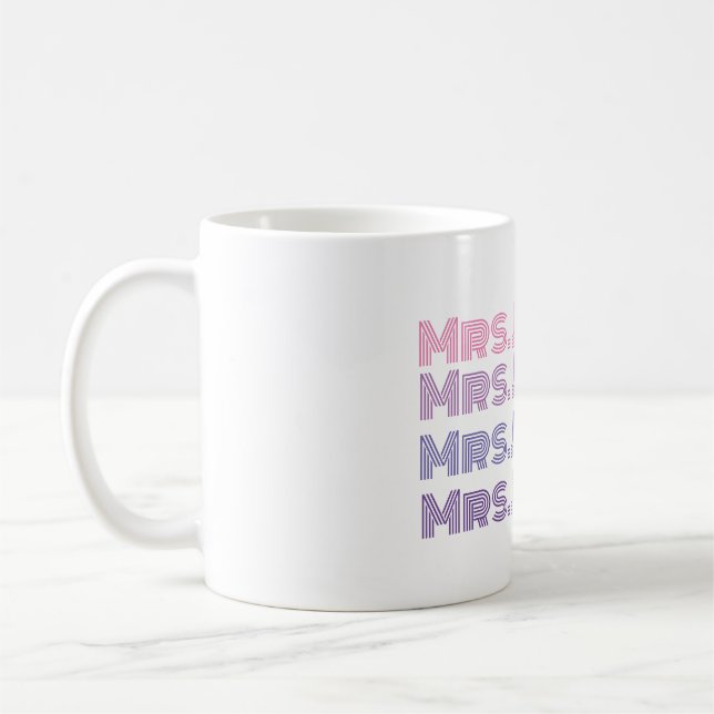 Mug Musique de mariée mariage personnalisée (Gauche)