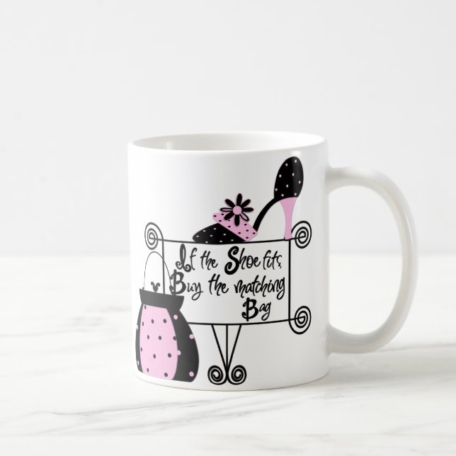 Mug Musique de mode rose (Droite)