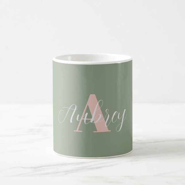 Mug Musique de monogramme féminine (Centre)