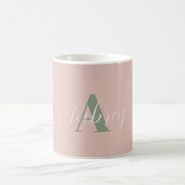 Mug Musique de monogramme féminine (Centre)