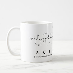 Mug Musique de mots du peptide scientifique