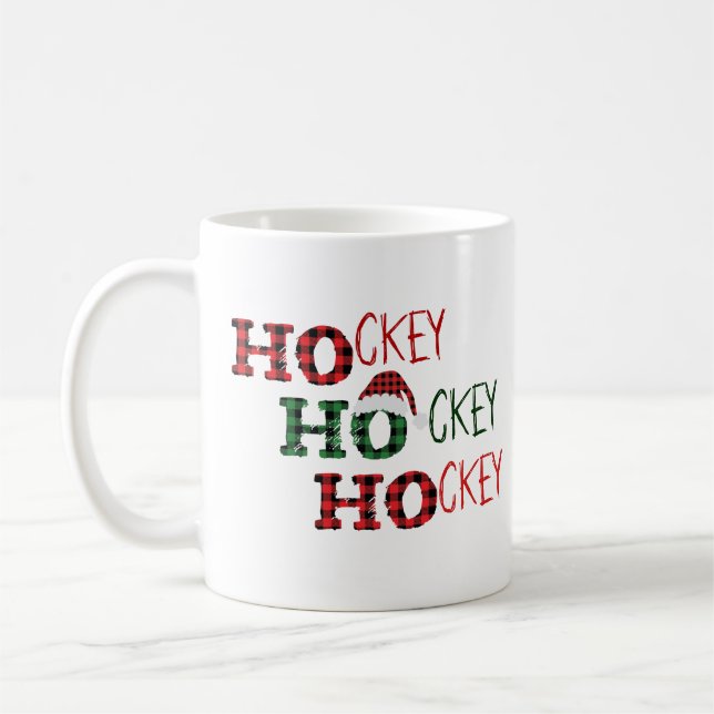 Mug Musique de Noël de hockey (Gauche)