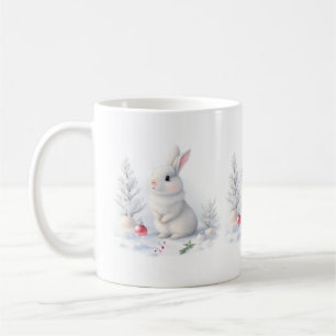Mug Musique de Noël du lapin de neige