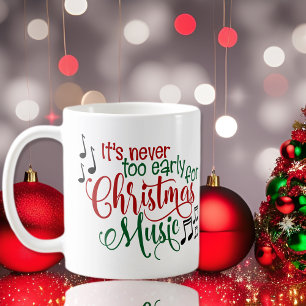 Mug Musique de Noël trop tôt
