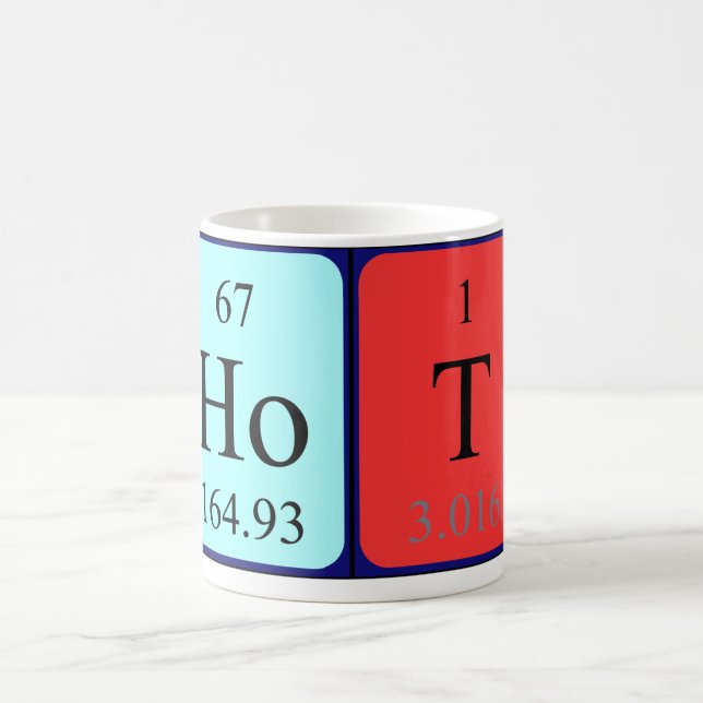 Mug Musique de nom de table périodique à chaud (Centre)