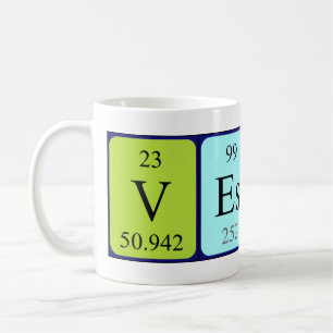 Mug Musique de nom de table périodique du serveur