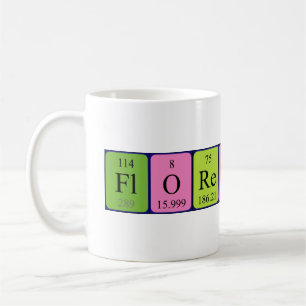 Mug Musique de nom de table périodique florentine