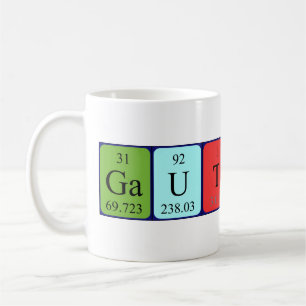 Mug Musique de nom de table périodique Gauthier
