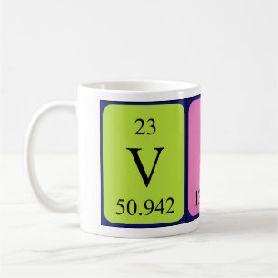Mug Musique de nom de table périodique Vili