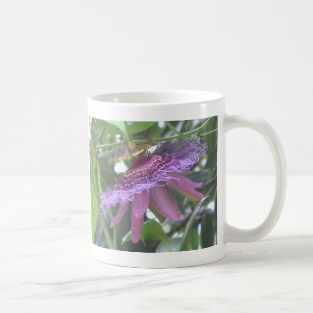 Mug Musique de photo à fleurs violet Passion (Droite)