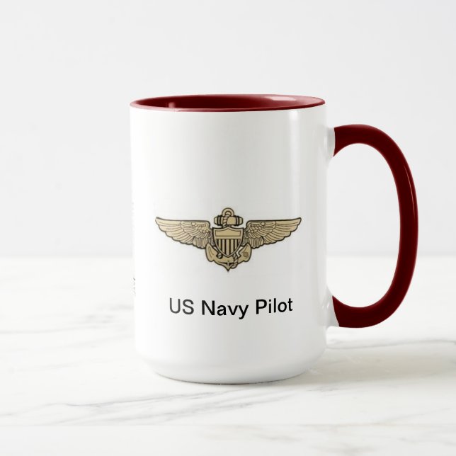 Mug Musique de pilote de la marine américaine (Droite)