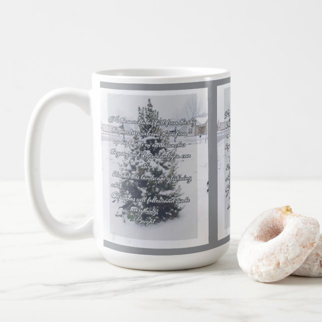 Mug Musique de poème de Noël (Avec donut)