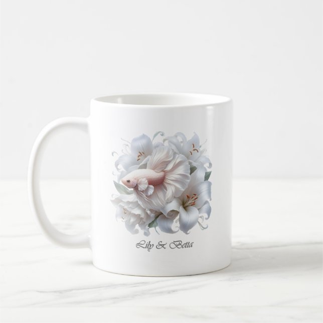 Mug Musique de poisson Lily et Betta (Gauche)