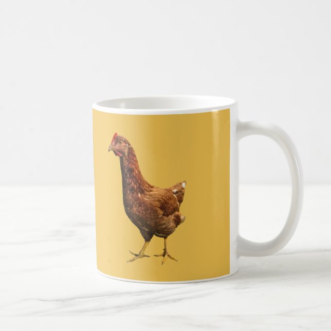 Mug Musique de poulet rouge Hen (Droite)