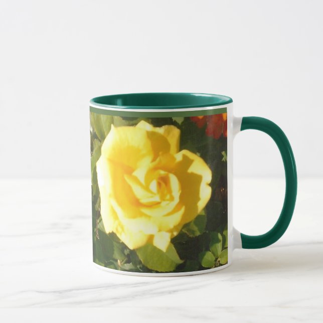 Mug Musique de rose jaune (Droite)
