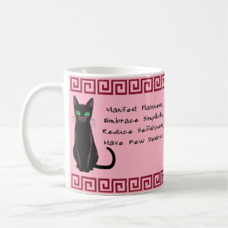 Mug Musique de sagesse de chat noir