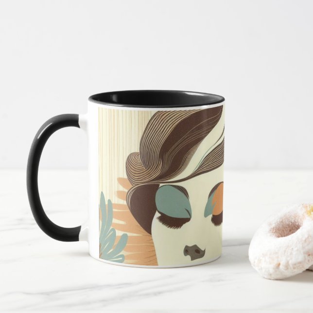 Mug Musique de style MOD (Avec donut)