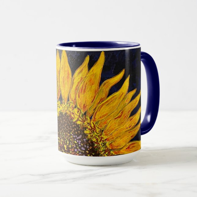Mug Musique de tournesol (Devant droit)