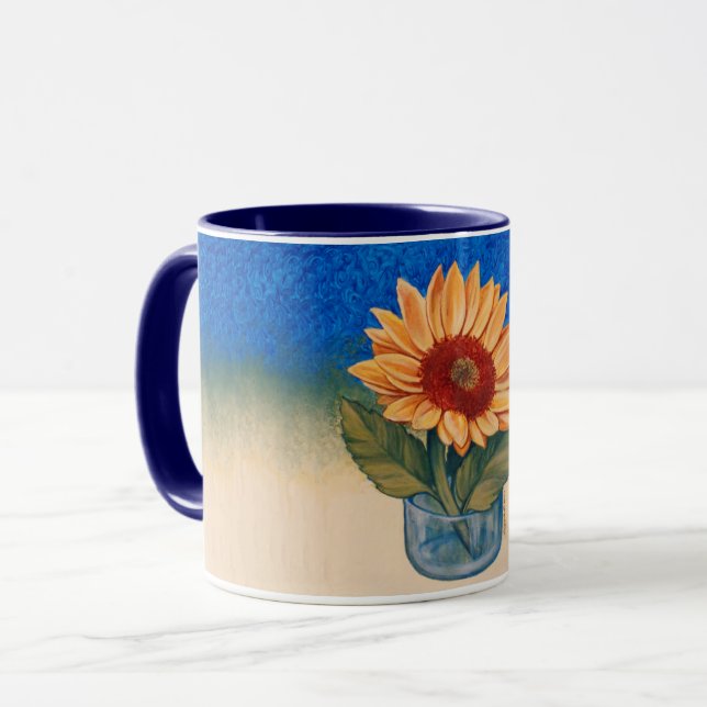 Mug Musique de tournesol (Devant gauche)