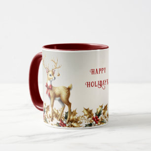 Mug Musique de vacances Gold Reindeer